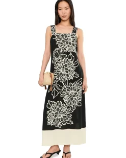 Vince Camuto Square Neck Maxi No Tiers Women's