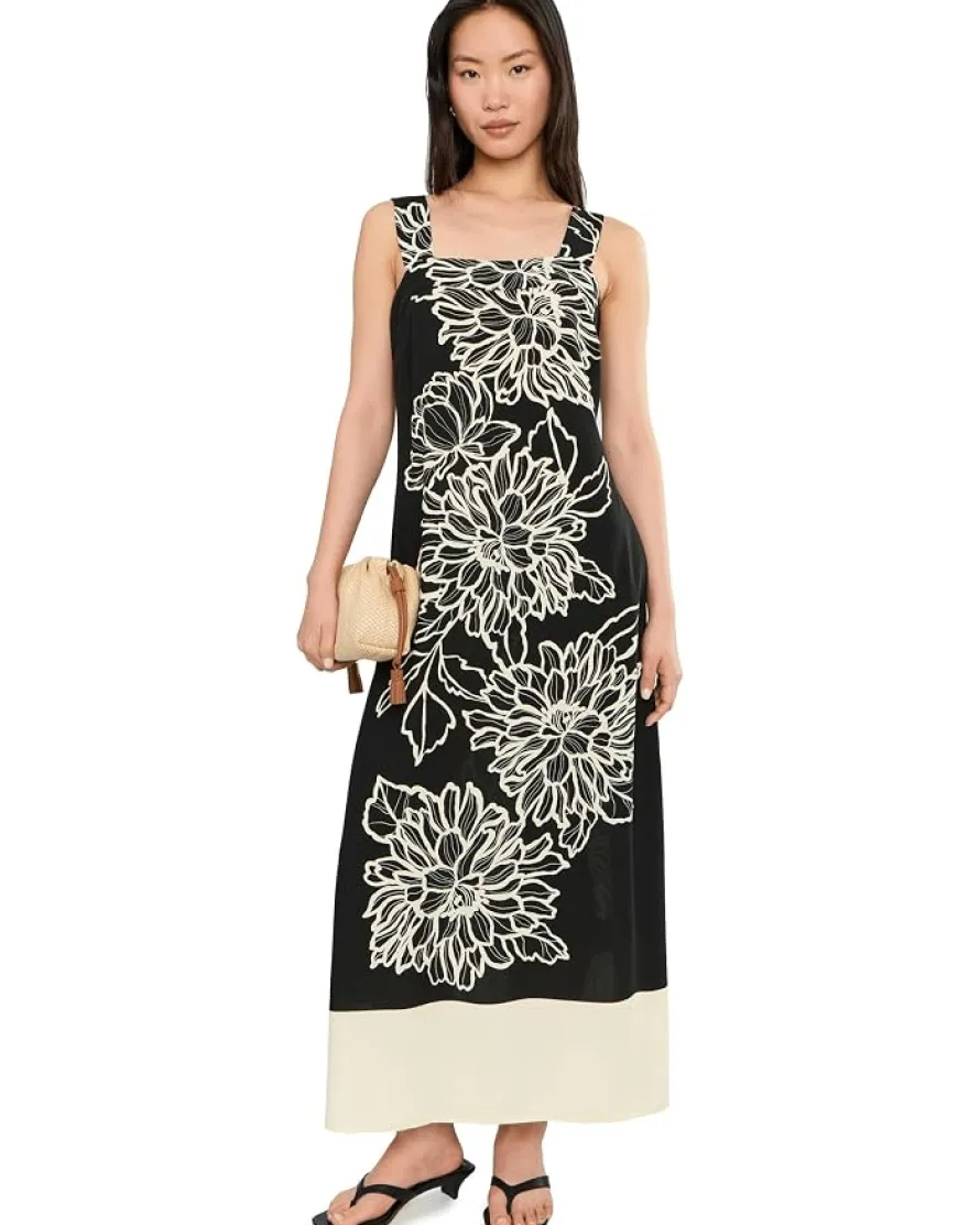 Vince Camuto Square Neck Maxi No Tiers Women's