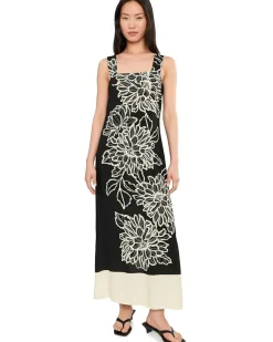 Vince Camuto Square Neck Maxi No Tiers Women's
