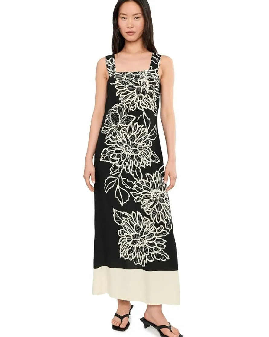 Vince Camuto Square Neck Maxi No Tiers Women's