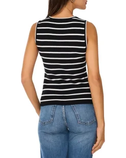 Vince Camuto Stripe Tank With Tipping Women's