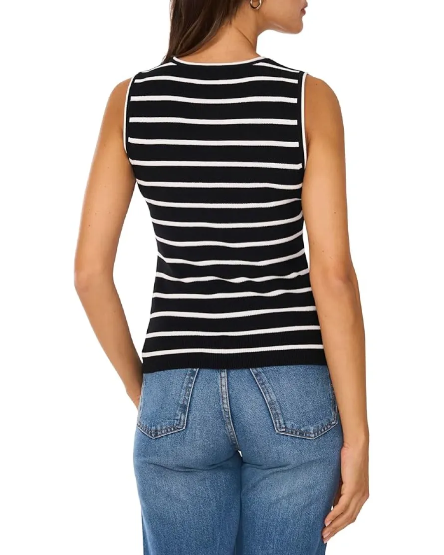 Vince Camuto Stripe Tank With Tipping Women's