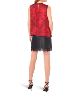 Vince Camuto Tank w/ Draped Neck and Center Front Pleat Women's