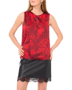Vince Camuto Tank w/ Draped Neck and Center Front Pleat Women's