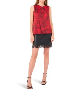 Vince Camuto Tank w/ Draped Neck and Center Front Pleat Women's