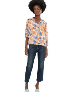 Vince Camuto Tie Neck Peasant Sleeve Blouse with Tie Women's