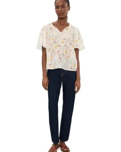 Vince Camuto Tie Neck Pincess Sleeve Blouse Women's