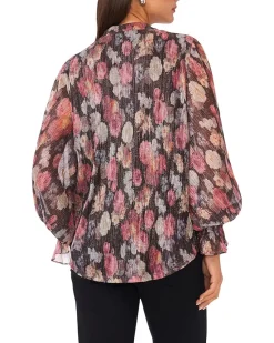 Vince Camuto V-Neck Balloon Sleeve Blouse Women's