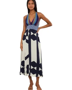 Vince Camuto V-neck Bareback Maxi Women's