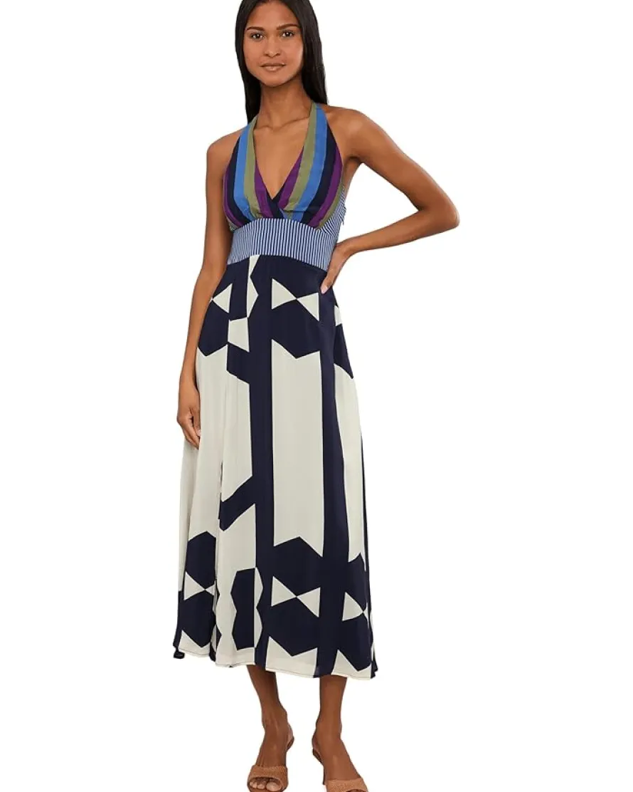 Vince Camuto V-neck Bareback Maxi Women's