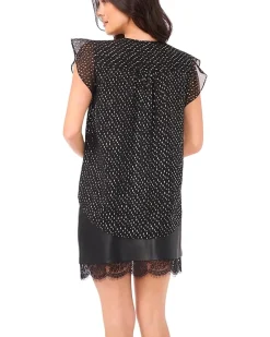 Vince Camuto V-Neck Ruffle Sleeve Blouse Women's
