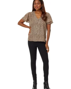 Vince Camuto V-Neck Tulip Sleeve Blouse Women's