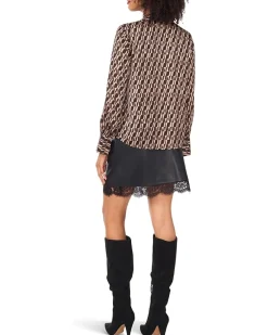 Vince Camuto V-Neck Wide Cuff Blouse Women's