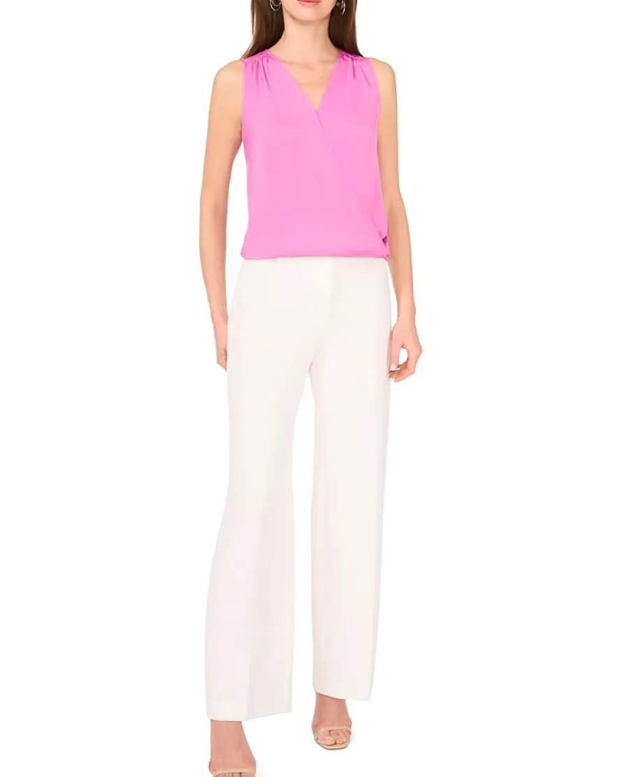 Vince Camuto Wrap Front Sleeveless Blouse Women's