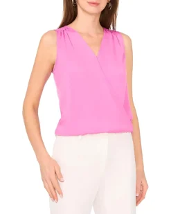 Vince Camuto Wrap Front Sleeveless Blouse Women's