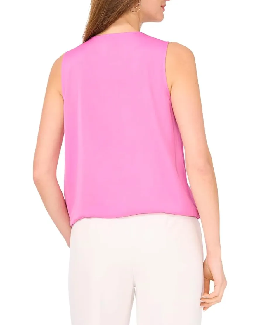 Vince Camuto Wrap Front Sleeveless Blouse Women's