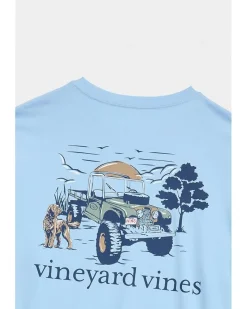 Vineyard Vines Autumn Truck Long Sleeve Tee Men's
