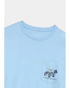 Vineyard Vines Autumn Truck Long Sleeve Tee Men's