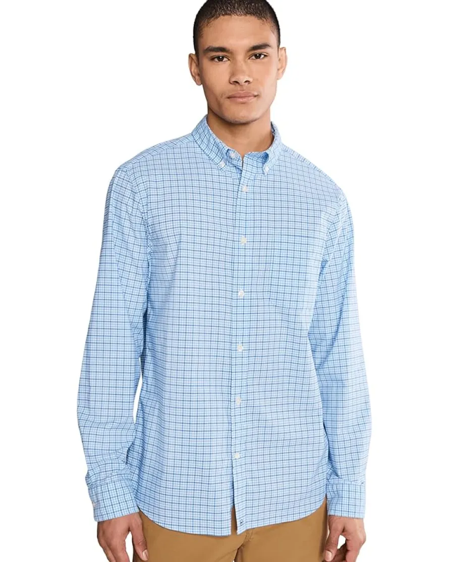 Vineyard Vines Catamaran Check Performance Cotton Shirt Men's