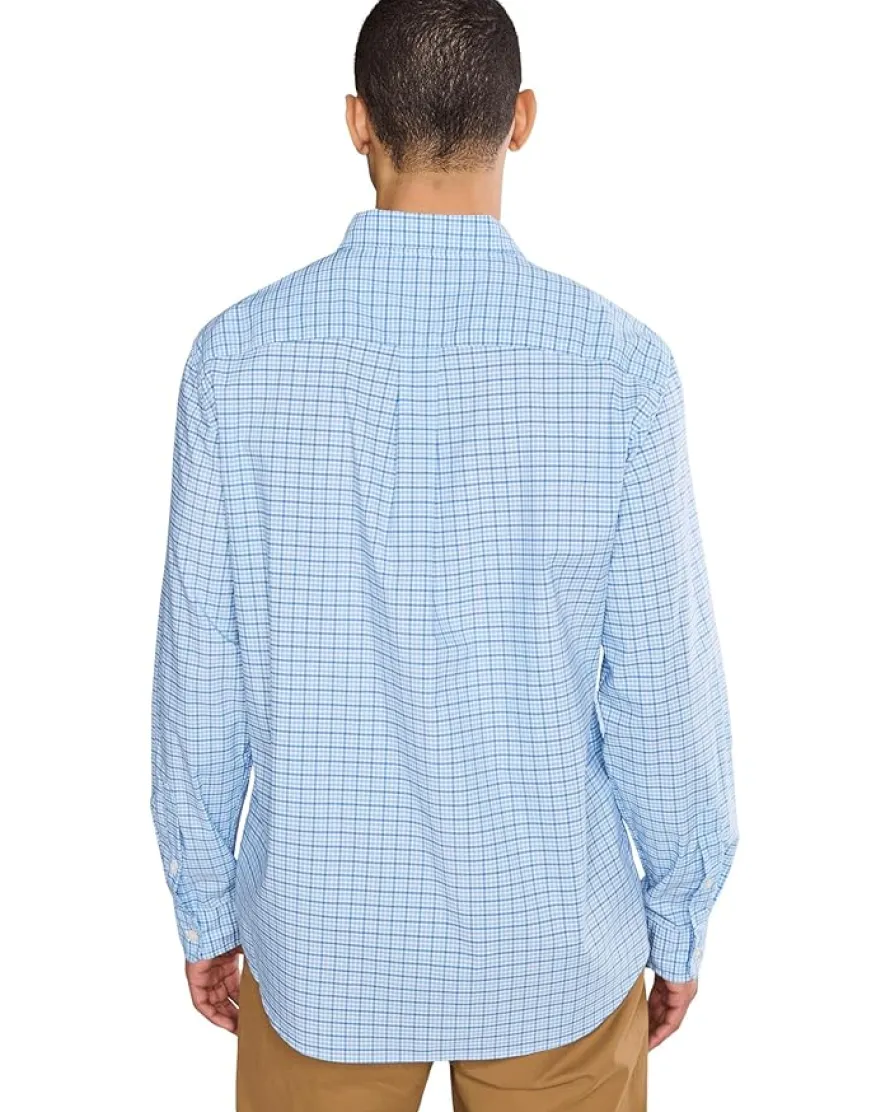 Vineyard Vines Catamaran Check Performance Cotton Shirt Men's