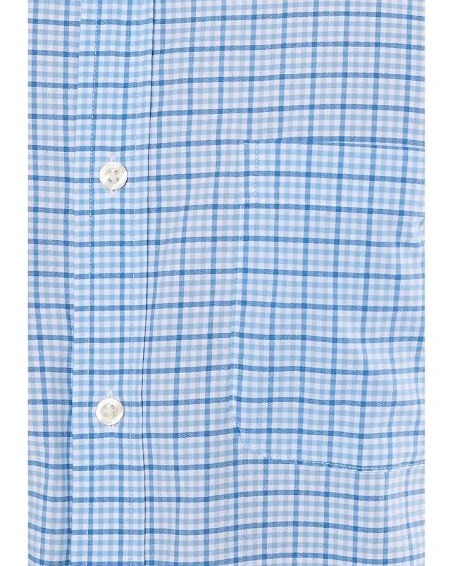 Vineyard Vines Catamaran Check Performance Cotton Shirt Men's