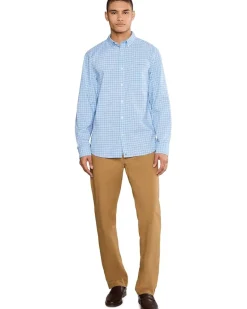 Vineyard Vines Catamaran Check Performance Cotton Shirt Men's