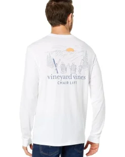 Vineyard Vines Chair Lift Long Sleeve Pocket Tee Men's