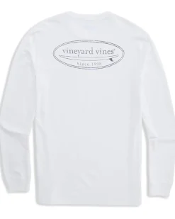 Vineyard Vines Drift-Dye Surf Logo Long Sleeve Tee Men's