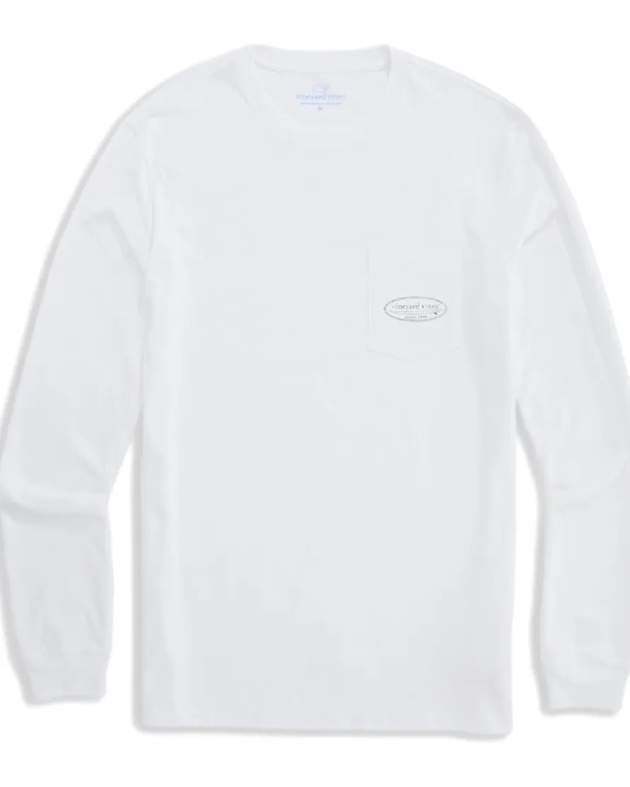 Vineyard Vines Drift-Dye Surf Logo Long Sleeve Tee Men's