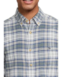Vineyard Vines Great Point Plaid Vineyard Flannel Shirt Men's