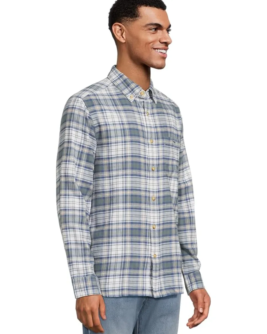 Vineyard Vines Great Point Plaid Vineyard Flannel Shirt Men's