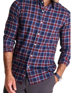 Vineyard Vines Jethro Plaid Tech Twill Shirt Men's