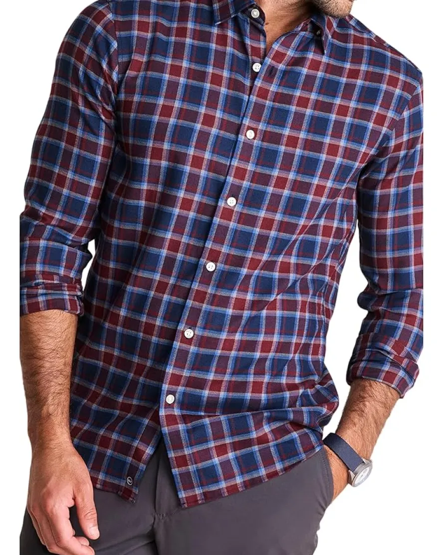 Vineyard Vines Jethro Plaid Tech Twill Shirt Men's