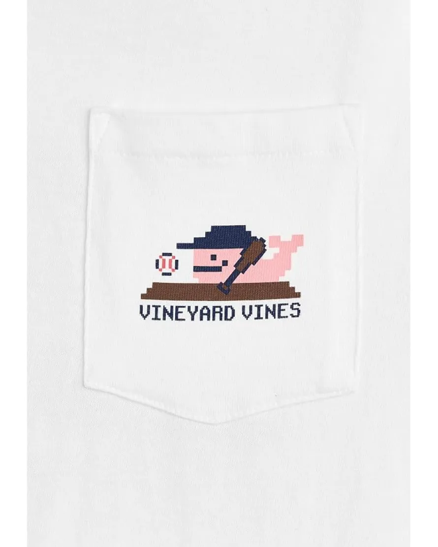 Vineyard Vines Kids Baseball Pixel Short Sleeve Tee (Toddler/Little Kids/Big Kids)