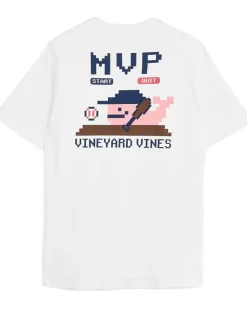 Vineyard Vines Kids Baseball Pixel Short Sleeve Tee (Toddler/Little Kids/Big Kids)