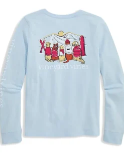 Vineyard Vines Kids Long Sleeve Pocket Tee (Toddler/Little Kid/Big Kid)