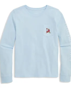 Vineyard Vines Kids Long Sleeve Pocket Tee (Toddler/Little Kid/Big Kid)