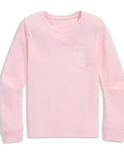 Vineyard Vines Kids Vv98 Football Long Sleeve Pocket Tee (Little Kid/Big Kid)