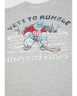Vineyard Vines Kids Yeti Hockey Legend Long Sleeve Tee (Little Kid/Big Kid)