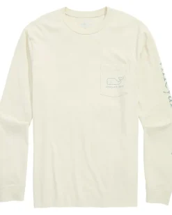 Vineyard Vines Long Sleeve Vintage Whale Pocket Tee Men's