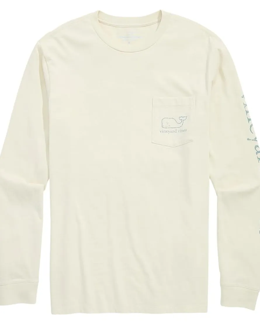 Vineyard Vines Long Sleeve Vintage Whale Pocket Tee Men's