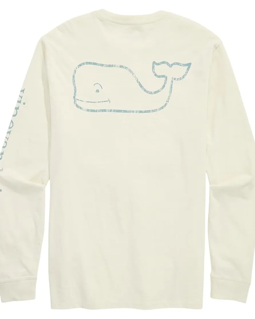 Vineyard Vines Long Sleeve Vintage Whale Pocket Tee Men's