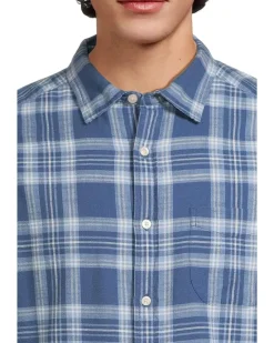 Vineyard Vines Miacomet Plaid Islnd Slub Shirt Men's