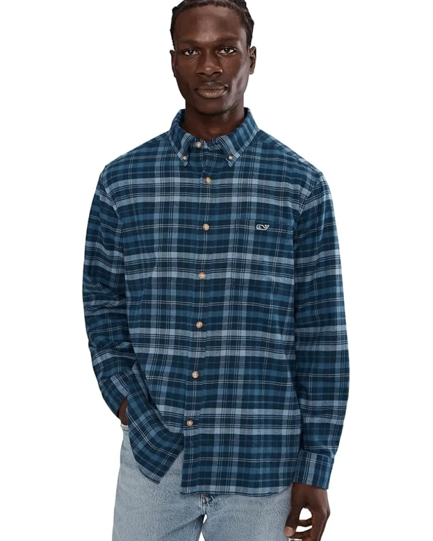 Vineyard Vines Polar Pld Flannel Shirt Men's