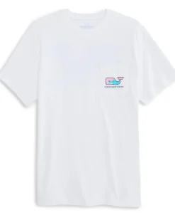Vineyard Vines Rippled Fish Whale Fill Short Sleeve Tee Men's