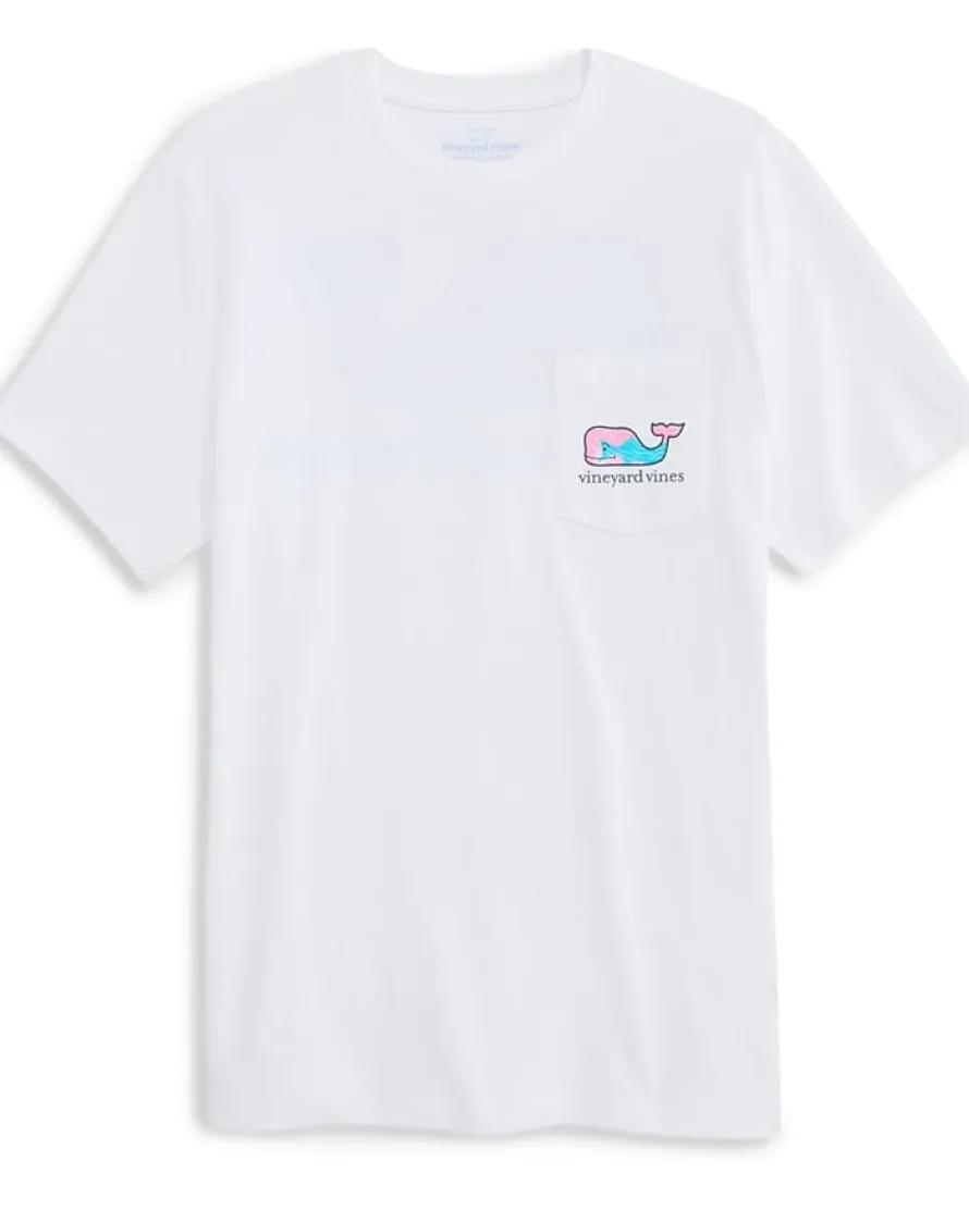 Vineyard Vines Rippled Fish Whale Fill Short Sleeve Tee Men's