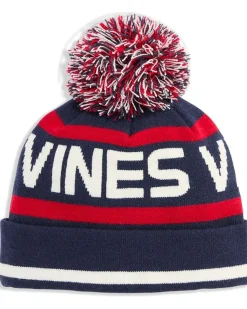 Vineyard Vines Text Logo Pom Beanie