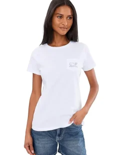Vineyard Vines Vintage Whale Short Sleeve Pocket Tee Women's