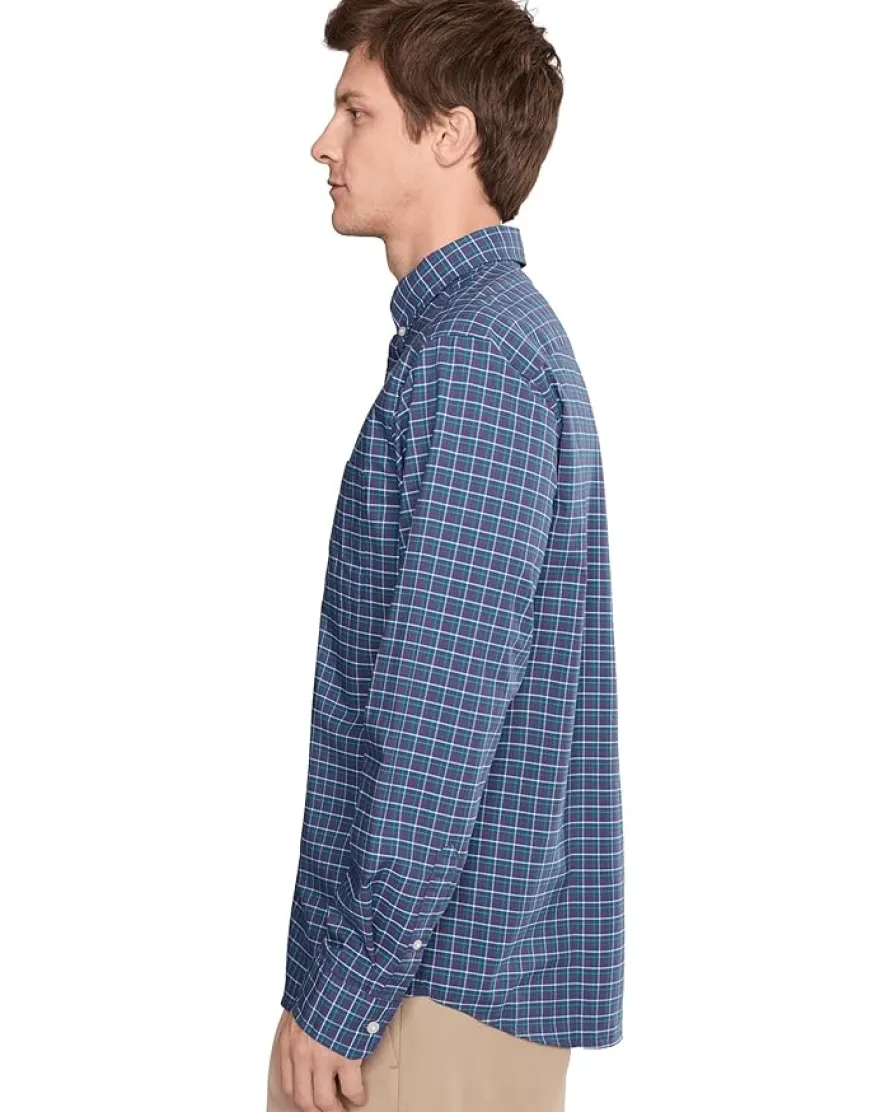 Vineyard Vines Wauwinet Tatterall Perfect Cotton Shirt Men's