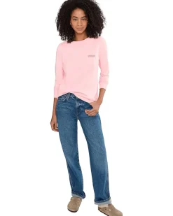 Vineyard Vines Whale Long Sleeve Pocket Tee Women's